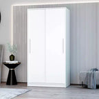 Denmark 2 Clothing Armoire Modern Fixed