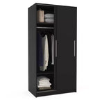 Denmark 2 Clothing Armoire Modern Fixed